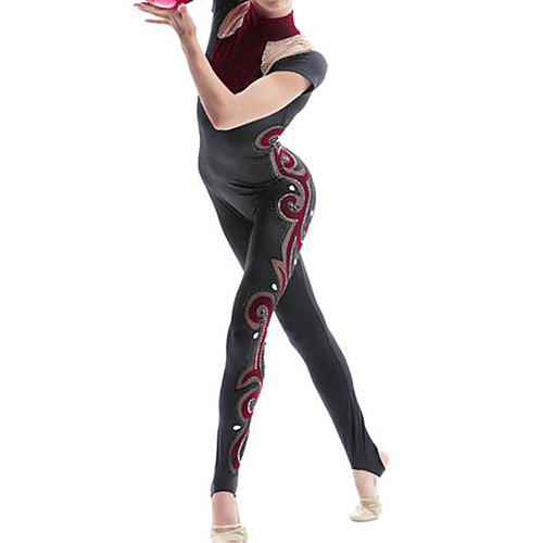 21Grams Rhythmic Gymnastics Leotards Artistic Gymnastics Leotards Women's Girls' Leotard Black Spandex High Elasticity Breathable Handmade Jeweled Diamond Look Short Sleeve Training Dance Rhythmic
21Grams Rhythmic Gymnastics Leotards Artistic Gymnastics Leotards Women's Girls' Leotard Black Spandex High Elasticity Breathable Handmade Jeweled Diamond Look Short Sleeve Training Dance Rhythmic