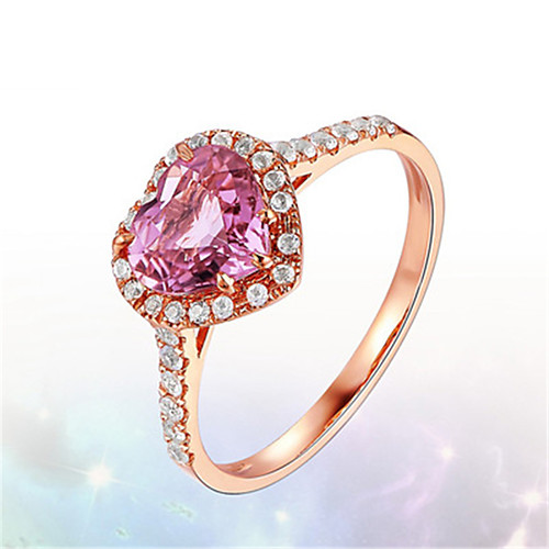 Women's Ring AAA Cubic Zirconia 1pc Rose Gold Gold Plated Alloy Stylish Daily Jewelry Cute 
Women's Ring AAA Cubic Zirconia 1pc Rose Gold Gold Plated Alloy Stylish Daily Jewelry Cute