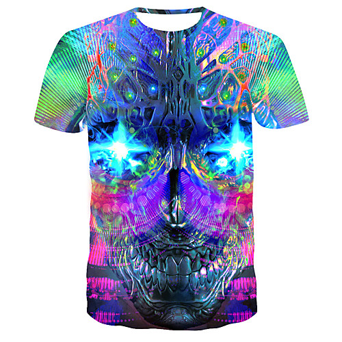 Men's Plus Size Geometric Print T-shirt Basic Street chic Daily Going out Round Neck Rainbow / Short Sleeve
Men's Plus Size Geometric Print T-shirt Basic Street chic Daily Going out Round Neck Rainbow / Short Sleeve