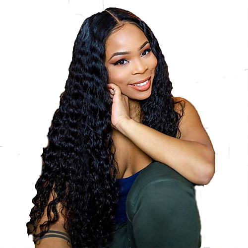 Human Hair Lace Front Wig Free Part style Brazilian Hair Curly Black Wig 130% Density with Baby Hair Natural Hairline For Black Women 100% Virgin 100% Hand Tied Women's Long Human Hair Lace Wig
Human Hair Lace Front Wig Free Part style Brazilian Hair Curly Black Wig 130% Density with Baby Hair Natural Hairline For Black Women 100% Virgin 100% Hand Tied Women's Long Human Hair Lace Wig