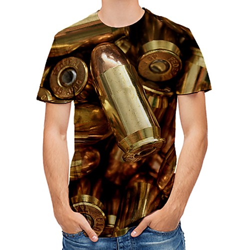 Men's T shirt Color Block Abstract 3D Print Short Sleeve Daily Tops Streetwear Punk & Gothic Gold
Men's T shirt Color Block Abstract 3D Print Short Sleeve Daily Tops Streetwear Punk & Gothic Gold