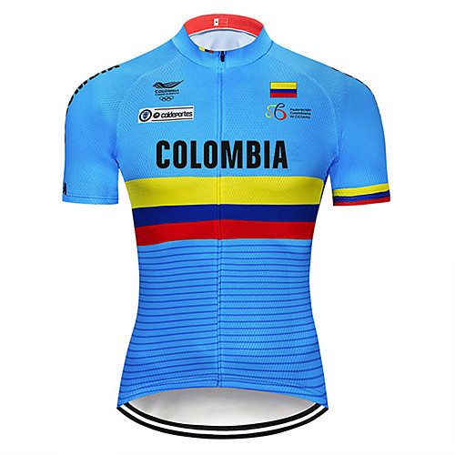 21Grams Men's Short Sleeve Cycling Jersey Blue Columbia National Flag Bike Jersey Top Mountain Bike MTB Road Bike Cycling UV Resistant Breathable Quick Dry Sports Clothing Apparel / Stretchy
21Grams Men's Short Sleeve Cycling Jersey Blue Columbia National Flag Bike Jersey Top Mountain Bike MTB Road Bike Cycling UV Resistant Breathable Quick Dry Sports Clothing Apparel / Stretchy