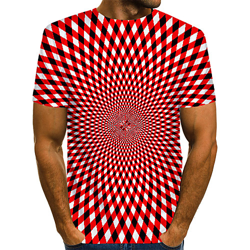 Men's Daily Holiday Street chic / Exaggerated Plus Size T-shirt - Color Block / 3D / Graphic Print Round Neck Red / Short Sleeve
Men's Daily Holiday Street chic / Exaggerated Plus Size T-shirt - Color Block / 3D / Graphic Print Round Neck Red / Short Sleeve