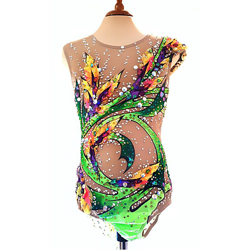 21Grams Rhythmic Gymnastics Leotards Artistic Gymnastics Leotards Women's Girls' Leotard Green Spandex High Elasticity Breathable Handmade Jeweled Diamond Look Sleeveless Training Dance Rhythmic
21Grams Rhythmic Gymnastics Leotards Artistic Gymnastics Leotards Women's Girls' Leotard Green Spandex High Elasticity Breathable Handmade Jeweled Diamond Look Sleeveless Training Dance Rhythmic
