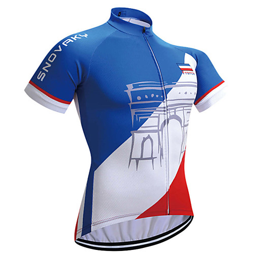 21Grams Men's Short Sleeve Cycling Jersey Spandex Polyester Blue / White Bike Jersey Top Mountain Bike MTB Road Bike Cycling UV Resistant Breathable Quick Dry Sports Clothing Apparel / Stretchy
21Grams Men's Short Sleeve Cycling Jersey Spandex Polyester Blue / White Bike Jersey Top Mountain Bike MTB Road Bike Cycling UV Resistant Breathable Quick Dry Sports Clothing Apparel / Stretchy