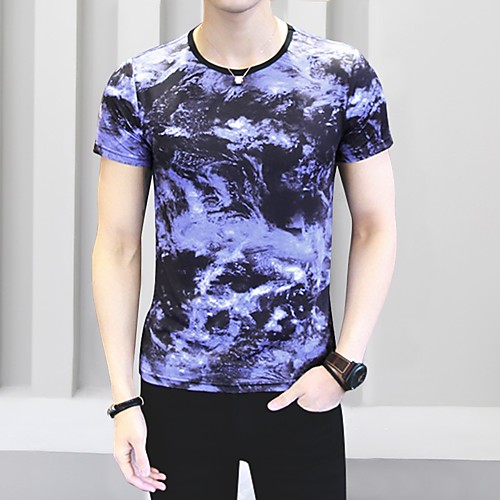 Men's T shirt Galaxy Color Block Abstract Jacquard Print Short Sleeve Daily Tops Basic Streetwear Black
Men's T shirt Galaxy Color Block Abstract Jacquard Print Short Sleeve Daily Tops Basic Streetwear Black