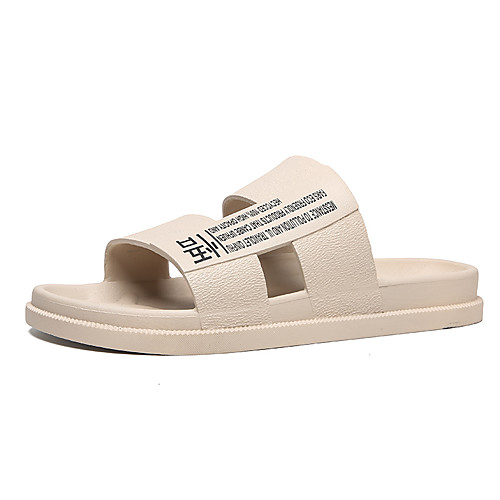 Men's Summer Casual Daily Slippers & Flip-Flops PVC Breathable White / Black / Beige Slogan
Men's Summer Casual Daily Slippers & Flip-Flops PVC Breathable White / Black / Beige Slogan