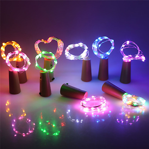 

2m String Lights 20 LEDs SMD 0603 10pcs Warm White White Red Valentine's Day Christmas Waterproof Party Decorative Batteries Powered