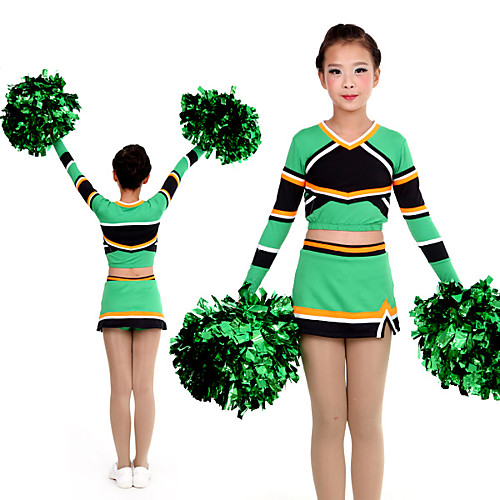 Cheerleader Costume Uniform Women's Girls' Kids Skirt Spandex High Elasticity Handmade Long Sleeve Competition Dance Rhythmic Gymnastics Gymnastics Green
Cheerleader Costume Uniform Women's Girls' Kids Skirt Spandex High Elasticity Handmade Long Sleeve Competition Dance Rhythmic Gymnastics Gymnastics Green