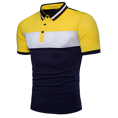 Men's Color Block Slim Polo Basic Daily Shirt Collar Red / Yellow / Light gray / Short Sleeve
Men's Color Block Slim Polo Basic Daily Shirt Collar Red / Yellow / Light gray / Short Sleeve