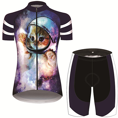21Grams Women's Short Sleeve Cycling Jersey with Shorts Black / Blue Animal Bike Quick Dry Breathable Sports Patterned Mountain Bike MTB Road Bike Cycling Clothing Apparel / Micro-elastic
21Grams Women's Short Sleeve Cycling Jersey with Shorts Black / Blue Animal Bike Quick Dry Breathable Sports Patterned Mountain Bike MTB Road Bike Cycling Clothing Apparel / Micro-elastic