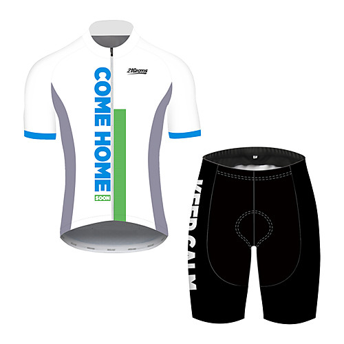 21Grams Men's Short Sleeve Cycling Jersey with Shorts Spandex BlackWhite Patchwork Bike UV Resistant Quick Dry Breathable Sports Patchwork Mountain Bike MTB Road Bike Cycling Clothing Apparel
21Grams Men's Short Sleeve Cycling Jersey with Shorts Spandex BlackWhite Patchwork Bike UV Resistant Quick Dry Breathable Sports Patchwork Mountain Bike MTB Road Bike Cycling Clothing Apparel
