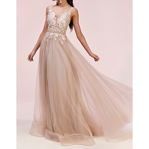 A-Line Elegant Engagement Prom Dress V Neck Sleeveless Floor Length Tulle with Pleats Appliques 2021
A-Line Elegant Engagement Prom Dress V Neck Sleeveless Floor Length Tulle with Pleats Appliques 2021