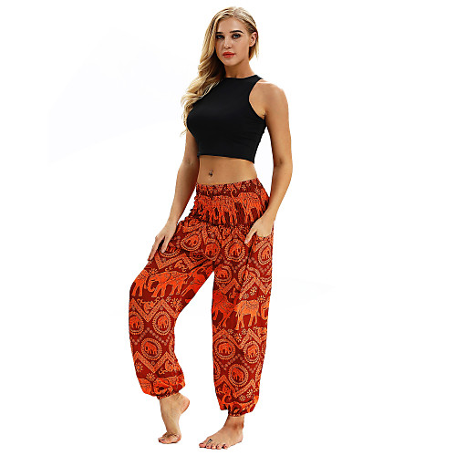 Women's Yoga Pants Side Pockets Harem Bottoms Breathable Quick Dry Orange Yoga Fitness Gym Workout Sports Activewear / Casual / Athleisure
Women's Yoga Pants Side Pockets Harem Bottoms Breathable Quick Dry Orange Yoga Fitness Gym Workout Sports Activewear / Casual / Athleisure