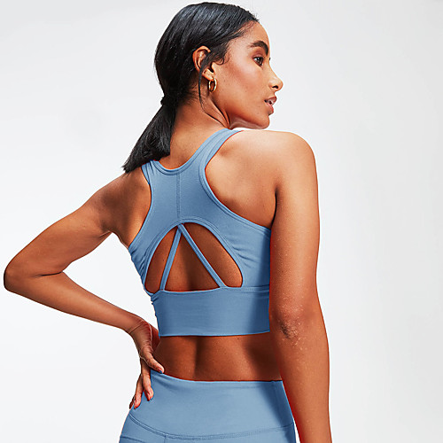 Women's Sports Bra Medium Support Cut Out Solid Color Pink Green Blue Yoga Running Fitness Bra Top Sport Activewear Breathable Comfort Quick Dry Freedom High Elasticity
Women's Sports Bra Medium Support Cut Out Solid Color Pink Green Blue Yoga Running Fitness Bra Top Sport Activewear Breathable Comfort Quick Dry Freedom High Elasticity