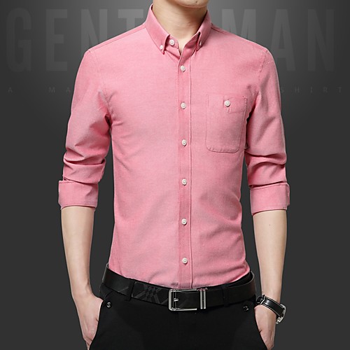 Men's Shirt Solid Colored Geometric Long Sleeve Daily Tops Business Elegant White Blushing Pink Navy Blue
Men's Shirt Solid Colored Geometric Long Sleeve Daily Tops Business Elegant White Blushing Pink Navy Blue