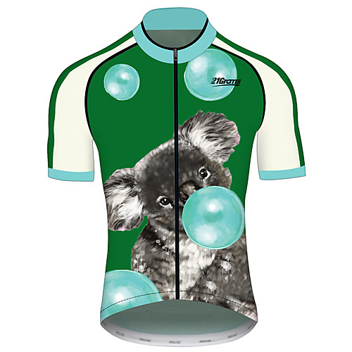 21Grams Men's Short Sleeve Cycling Jersey Green / Yellow Animal Bike Jersey Top Mountain Bike MTB Road Bike Cycling UV Resistant Breathable Quick Dry Sports Clothing Apparel / Stretchy
21Grams Men's Short Sleeve Cycling Jersey Green / Yellow Animal Bike Jersey Top Mountain Bike MTB Road Bike Cycling UV Resistant Breathable Quick Dry Sports Clothing Apparel / Stretchy