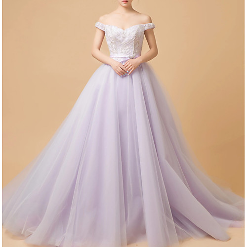 Ball Gown Elegant Quinceanera Formal Evening Dress Off Shoulder Sleeveless Chapel Train Tulle with Lace Insert Appliques 2021
Ball Gown Elegant Quinceanera Formal Evening Dress Off Shoulder Sleeveless Chapel Train Tulle with Lace Insert Appliques 2021