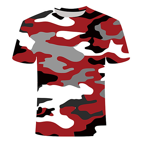 Men's Plus Size Camo / Camouflage Print Slim T-shirt Basic Daily Round Neck Red / Short Sleeve
Men's Plus Size Camo / Camouflage Print Slim T-shirt Basic Daily Round Neck Red / Short Sleeve