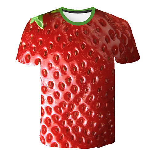 Men's T shirt Color Block 3D Fruit Plus Size Print Short Sleeve Daily Tops Basic Exaggerated Red
Men's T shirt Color Block 3D Fruit Plus Size Print Short Sleeve Daily Tops Basic Exaggerated Red