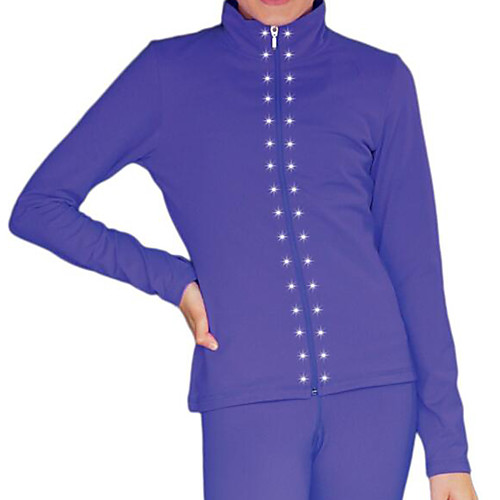 Figure Skating Top Women's Girls' Ice Skating Jacket Top Blue Spandex High Elasticity Training Competition Skating Wear Crystal / Rhinestone Long Sleeve Ice Skating Figure Skating / Kids
Figure Skating Top Women's Girls' Ice Skating Jacket Top Blue Spandex High Elasticity Training Competition Skating Wear Crystal / Rhinestone Long Sleeve Ice Skating Figure Skating / Kids
