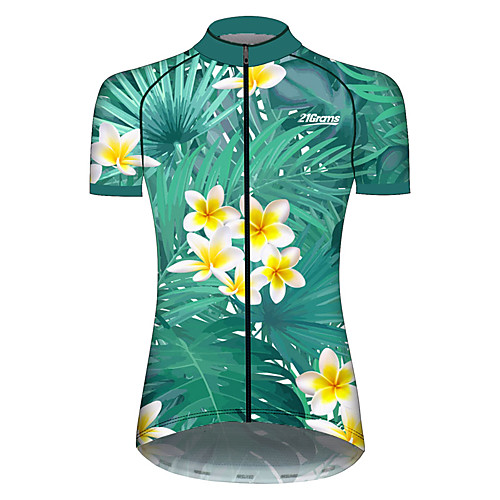 21Grams Women's Short Sleeve Cycling Jersey Spandex Green / Yellow Leaf Floral Botanical Bike Jersey Top Mountain Bike MTB Road Bike Cycling UV Resistant Quick Dry Breathable Sports Clothing Apparel
21Grams Women's Short Sleeve Cycling Jersey Spandex Green / Yellow Leaf Floral Botanical Bike Jersey Top Mountain Bike MTB Road Bike Cycling UV Resistant Quick Dry Breathable Sports Clothing Apparel