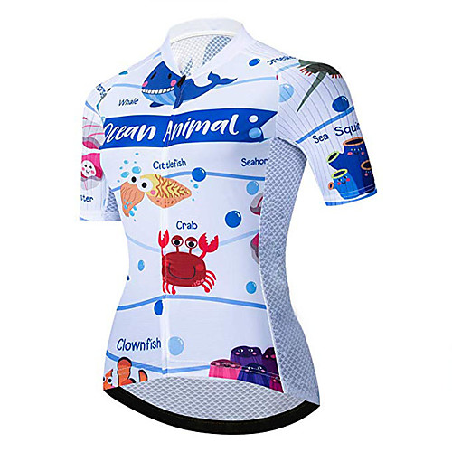 21Grams Women's Short Sleeve Cycling Jersey Spandex Polyester Blue / White Animal Bike Jersey Top Mountain Bike MTB Road Bike Cycling UV Resistant Breathable Quick Dry Sports Clothing Apparel
21Grams Women's Short Sleeve Cycling Jersey Spandex Polyester Blue / White Animal Bike Jersey Top Mountain Bike MTB Road Bike Cycling UV Resistant Breathable Quick Dry Sports Clothing Apparel