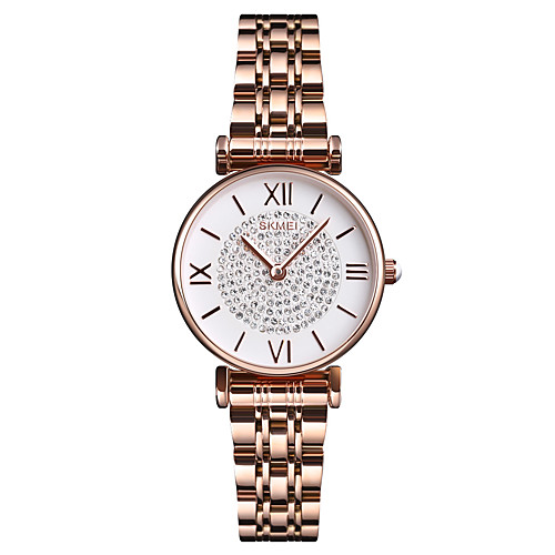 SKMEI Ladies Quartz Watches Casual Fashion Black Silver Rose Gold Stainless Steel Chinese Quartz Rose Gold Silver Black Water Resistant / Waterproof New Design Shock Resistant 30 m 1 pc Analog One
SKMEI Ladies Quartz Watches Casual Fashion Black Silver Rose Gold Stainless Steel Chinese Quartz Rose Gold Silver Black Water Resistant / Waterproof New Design Shock Resistant 30 m 1 pc Analog One