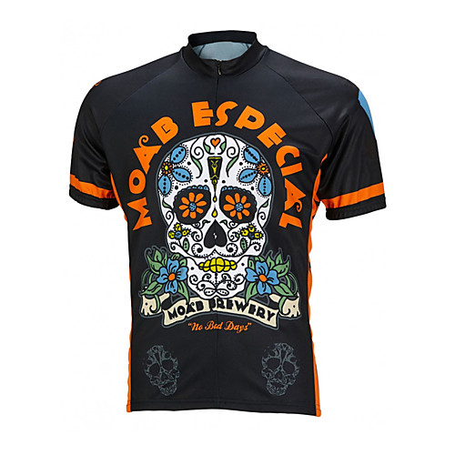 21Grams Men's Short Sleeve Cycling Jersey Spandex Black / Orange Solid Color Skull Floral Botanical Bike Jersey Top Mountain Bike MTB Road Bike Cycling UV Resistant Quick Dry Breathable Sports
21Grams Men's Short Sleeve Cycling Jersey Spandex Black / Orange Solid Color Skull Floral Botanical Bike Jersey Top Mountain Bike MTB Road Bike Cycling UV Resistant Quick Dry Breathable Sports