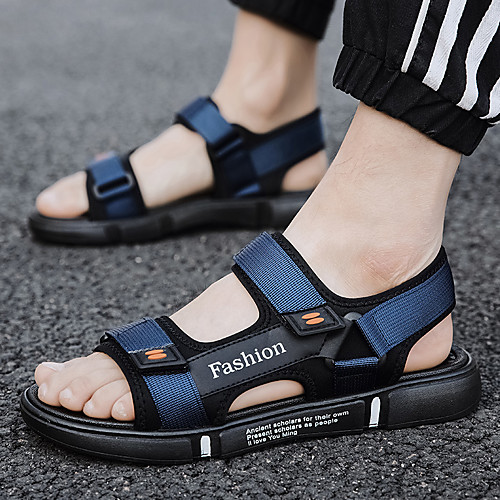 Men's Canvas Spring & Summer Casual / Preppy Sandals Walking Shoes Breathable Black / Dark Grey / Blue
Men's Canvas Spring & Summer Casual / Preppy Sandals Walking Shoes Breathable Black / Dark Grey / Blue