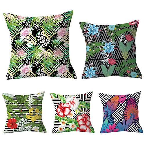 Set of 5 Polyester Pillow Cover, Geometric Flower / Floral Classic Pastoral Square Traditional Classic Throw Pillow
Set of 5 Polyester Pillow Cover, Geometric Flower / Floral Classic Pastoral Square Traditional Classic Throw Pillow
