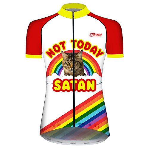 21Grams Women's Short Sleeve Cycling Jersey Red and White Rainbow Animal Bike Jersey Top Mountain Bike MTB Road Bike Cycling UV Resistant Breathable Quick Dry Sports Clothing Apparel / Stretchy
21Grams Women's Short Sleeve Cycling Jersey Red and White Rainbow Animal Bike Jersey Top Mountain Bike MTB Road Bike Cycling UV Resistant Breathable Quick Dry Sports Clothing Apparel / Stretchy