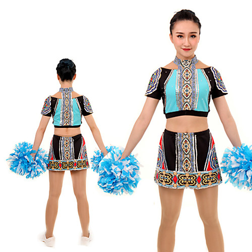 Cheerleader Costume Uniform Women's Girls' Kids Skirt Spandex High Elasticity Handmade Long Sleeve Competition Dance Rhythmic Gymnastics Gymnastics Sky Blue
Cheerleader Costume Uniform Women's Girls' Kids Skirt Spandex High Elasticity Handmade Long Sleeve Competition Dance Rhythmic Gymnastics Gymnastics Sky Blue