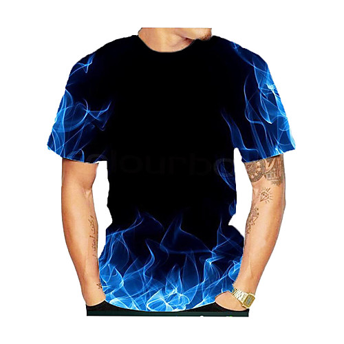Men's T shirt Color Block 3D Flame Plus Size Short Sleeve Daily Tops Basic Black
Men's T shirt Color Block 3D Flame Plus Size Short Sleeve Daily Tops Basic Black