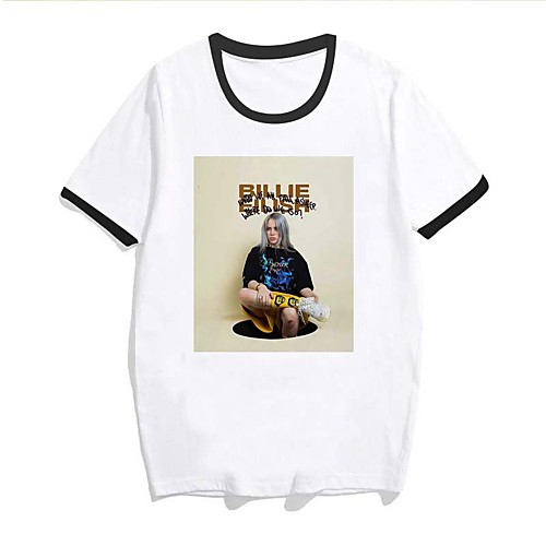 Inspired by Cosplay Billie Eilish Cosplay Costume T-shirt Pure Cotton Print T-shirt For Men's / Women's
Inspired by Cosplay Billie Eilish Cosplay Costume T-shirt Pure Cotton Print T-shirt For Men's / Women's
