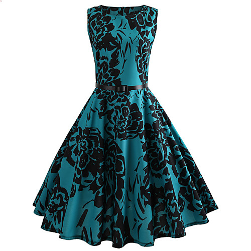 Women's Swing Dress Midi Dress Black Sleeveless Rose Print Patchwork Print Round Neck Vintage Style Hot Streetwear Cotton S M L XL XXL
Women's Swing Dress Midi Dress Black Sleeveless Rose Print Patchwork Print Round Neck Vintage Style Hot Streetwear Cotton S M L XL XXL