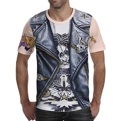 Men's Plus Size Geometric 3D Print T-shirt Exaggerated Daily Going out Round Neck Rainbow / Short Sleeve
Men's Plus Size Geometric 3D Print T-shirt Exaggerated Daily Going out Round Neck Rainbow / Short Sleeve