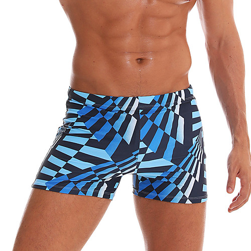 Men's Sporty Basic Blue Boy Leg Swim Trunk Bottoms Bikini Bottoms Swimwear Swimsuit - Geometric Lace up Print M L XL Blue
Men's Sporty Basic Blue Boy Leg Swim Trunk Bottoms Bikini Bottoms Swimwear Swimsuit - Geometric Lace up Print M L XL Blue