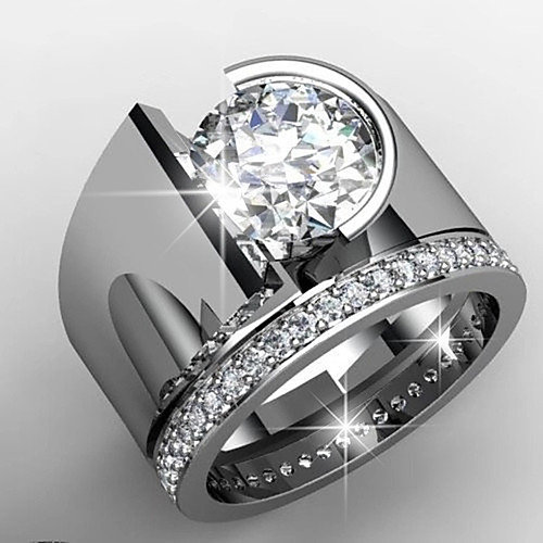 Men's Women's Ring AAA Cubic Zirconia 1pc Silver Platinum Plated Alloy Stylish Wedding Gift Jewelry Cute / Daily / Engagement
Men's Women's Ring AAA Cubic Zirconia 1pc Silver Platinum Plated Alloy Stylish Wedding Gift Jewelry Cute / Daily / Engagement