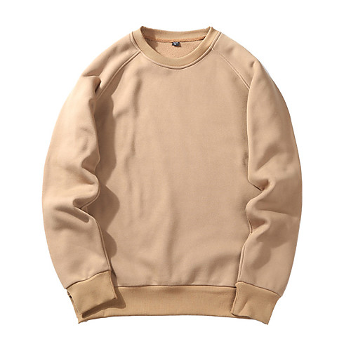 Men's Sweatshirt Solid Colored Round Neck Daily Weekend Casual Streetwear Hoodies Sweatshirts Black Blue Red
Men's Sweatshirt Solid Colored Round Neck Daily Weekend Casual Streetwear Hoodies Sweatshirts Black Blue Red