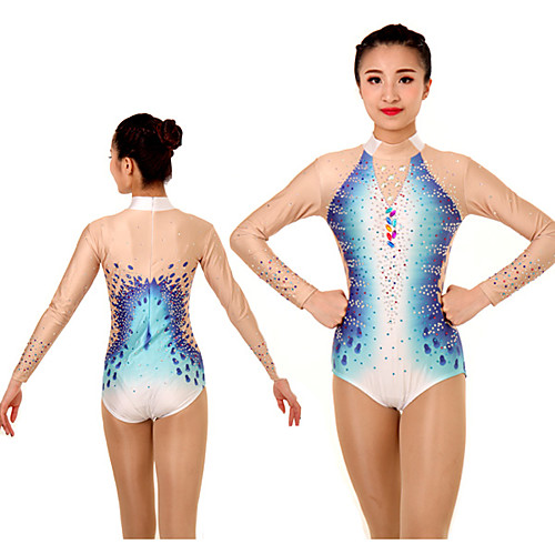Rhythmic Gymnastics Leotards Artistic Gymnastics Leotards Women's Girls' Leotard Blue Spandex High Elasticity Handmade Jeweled Diamond Look Long Sleeve Competition Dance Rhythmic Gymnastics Artistic
Rhythmic Gymnastics Leotards Artistic Gymnastics Leotards Women's Girls' Leotard Blue Spandex High Elasticity Handmade Jeweled Diamond Look Long Sleeve Competition Dance Rhythmic Gymnastics Artistic