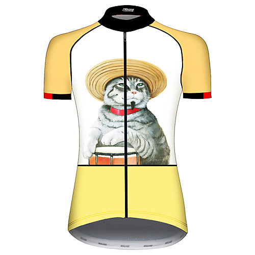 21Grams Women's Short Sleeve Cycling Jersey Spandex OrangeWhite BlackWhite Cat Solid Color Animal Bike Jersey Top Mountain Bike MTB Road Bike Cycling UV Resistant Quick Dry Breathable Sports
21Grams Women's Short Sleeve Cycling Jersey Spandex OrangeWhite BlackWhite Cat Solid Color Animal Bike Jersey Top Mountain Bike MTB Road Bike Cycling UV Resistant Quick Dry Breathable Sports