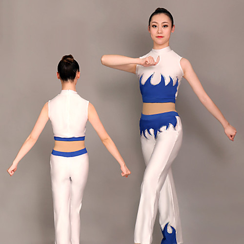 Cheerleader Costume Gymnastics Suits Women's Girls' Kids Pants / Trousers Spandex High Elasticity Handmade Sleeveless Competition Dance Rhythmic Gymnastics Gymnastics Blue
Cheerleader Costume Gymnastics Suits Women's Girls' Kids Pants / Trousers Spandex High Elasticity Handmade Sleeveless Competition Dance Rhythmic Gymnastics Gymnastics Blue