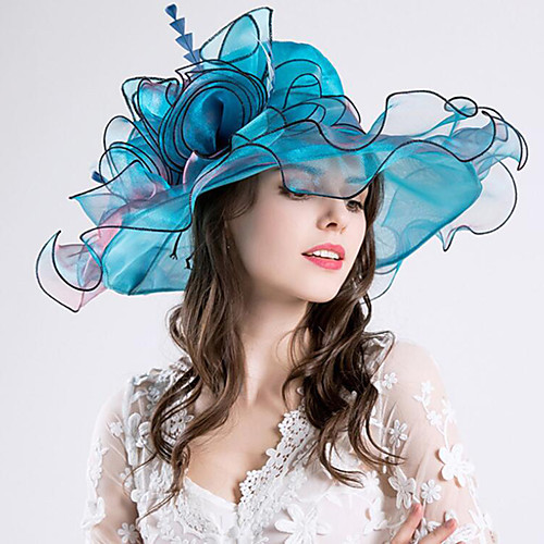 Vintage Style Fashion Tulle / Organza Hats / Headwear with Bowknot / Flower / Trim 1 Piece Wedding / Outdoor Headpiece
Vintage Style Fashion Tulle / Organza Hats / Headwear with Bowknot / Flower / Trim 1 Piece Wedding / Outdoor Headpiece