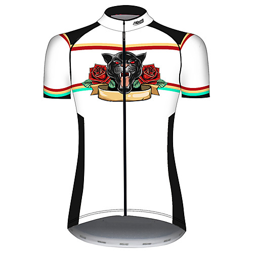 21Grams Women's Short Sleeve Cycling Jersey Spandex BlackWhite Lion Rose Animal Bike Jersey Top Mountain Bike MTB Road Bike Cycling UV Resistant Breathable Quick Dry Sports Clothing Apparel
21Grams Women's Short Sleeve Cycling Jersey Spandex BlackWhite Lion Rose Animal Bike Jersey Top Mountain Bike MTB Road Bike Cycling UV Resistant Breathable Quick Dry Sports Clothing Apparel