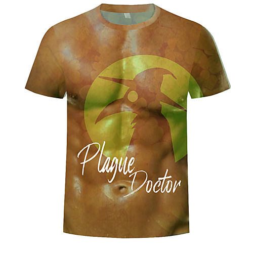 Men's Color Block 3D Letter Plus Size T-shirt Short Sleeve Daily Tops Basic Round Neck Brown
Men's Color Block 3D Letter Plus Size T-shirt Short Sleeve Daily Tops Basic Round Neck Brown