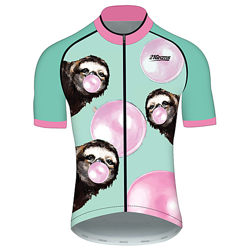 21Grams Men's Short Sleeve Cycling Jersey PinkGreen Animal Bike Jersey Top Mountain Bike MTB Road Bike Cycling UV Resistant Quick Dry Breathable Sports Clothing Apparel / Stretchy
21Grams Men's Short Sleeve Cycling Jersey PinkGreen Animal Bike Jersey Top Mountain Bike MTB Road Bike Cycling UV Resistant Quick Dry Breathable Sports Clothing Apparel / Stretchy
