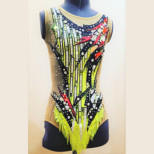 21Grams Rhythmic Gymnastics Leotards Artistic Gymnastics Leotards Women's Girls' Leotard Yellow Spandex High Elasticity Breathable Handmade Jeweled Diamond Look Sleeveless Training Dance Rhythmic
21Grams Rhythmic Gymnastics Leotards Artistic Gymnastics Leotards Women's Girls' Leotard Yellow Spandex High Elasticity Breathable Handmade Jeweled Diamond Look Sleeveless Training Dance Rhythmic