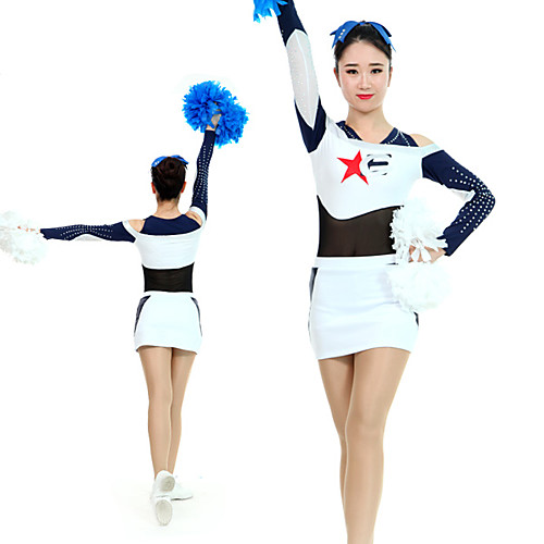 Cheerleader Costume Uniform Women's Girls' Kids Skirt Spandex High Elasticity Handmade Long Sleeve Competition Dance Rhythmic Gymnastics Gymnastics White
Cheerleader Costume Uniform Women's Girls' Kids Skirt Spandex High Elasticity Handmade Long Sleeve Competition Dance Rhythmic Gymnastics Gymnastics White