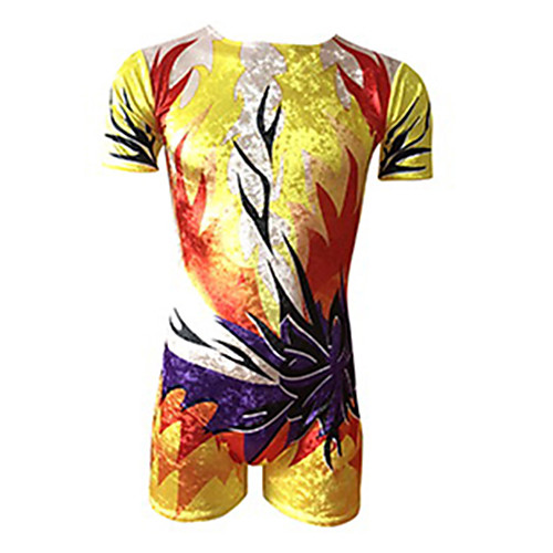 Rhythmic Gymnastics Leotards Artistic Gymnastics Leotards Men's Leotard Spandex High Elasticity Handmade Short Sleeve Competition Dance Rhythmic Gymnastics Artistic Gymnastics Yellow
Rhythmic Gymnastics Leotards Artistic Gymnastics Leotards Men's Leotard Spandex High Elasticity Handmade Short Sleeve Competition Dance Rhythmic Gymnastics Artistic Gymnastics Yellow